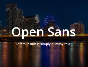 Open Sans font