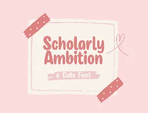 Scholarly Ambition font