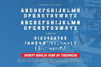 Sporty Varsity font