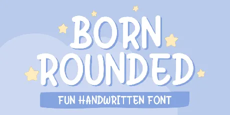 Born Rounded Demo font