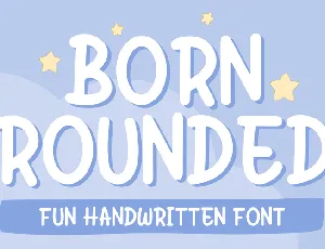 Born Rounded Demo font