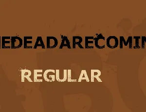 TheDeadAreComing font