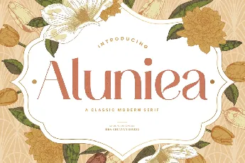 Aluniea Personal Use font