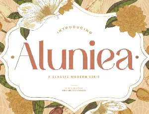 Aluniea Personal Use font