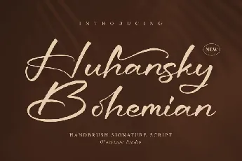 Huhansky Bohemian font