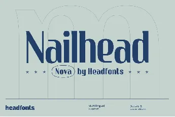 Nailhead font