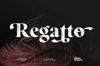 Regatto Display Demo font