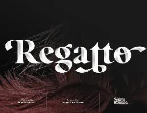 Regatto Display Demo font