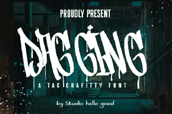 Dagging font