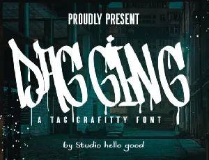 Dagging font