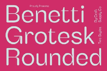 Benetti Groteks Rounded font