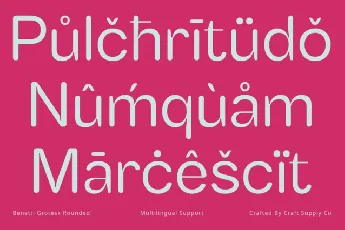 Benetti Groteks Rounded font