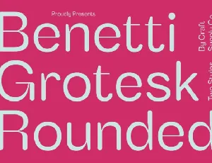 Benetti Groteks Rounded font