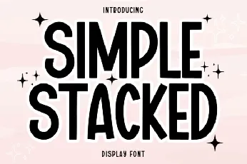 Simple Stacked Display font