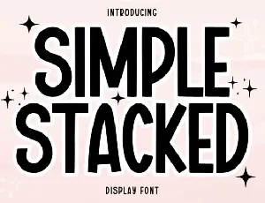 Simple Stacked Display font