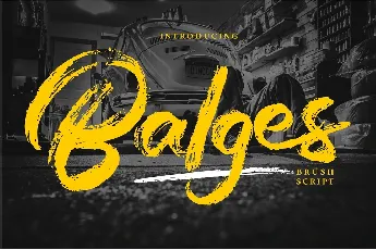 Balges Brush Script font