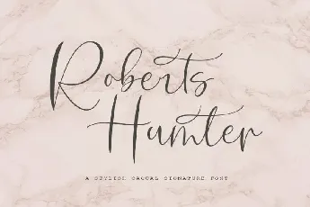 Roberts Humter Script font