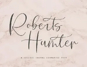 Roberts Humter Script font