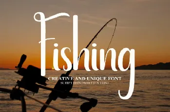 Fishing Script font