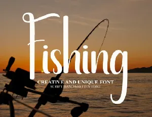 Fishing Script font