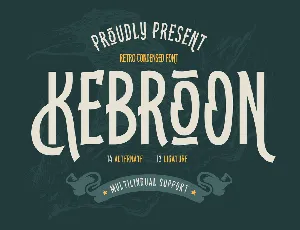 KEBROONtrial font