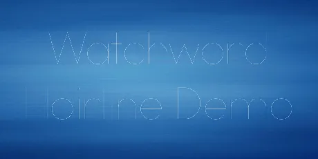 Watchword Hairline Demo font