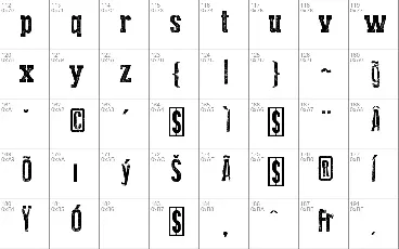 Press Style Serif font