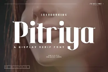 Pitriya Personal Use font