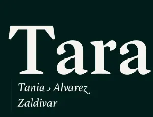 Tara Family font