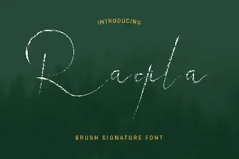 Raqila Demo font