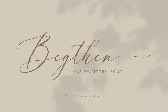 Begthen font