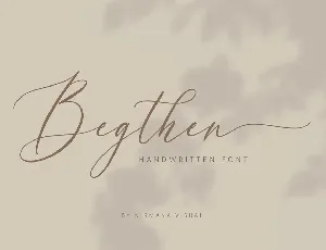 Begthen font