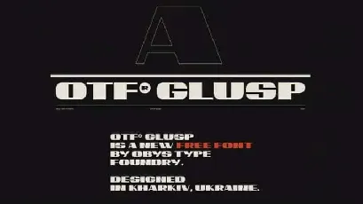 OTF Glusp Display font