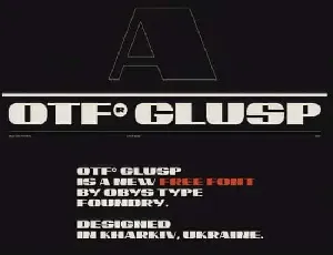 OTF Glusp Display font