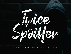 Twice Spoiller font