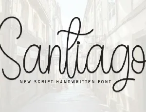 Santiago Script Typeface font