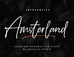 Amsterland font