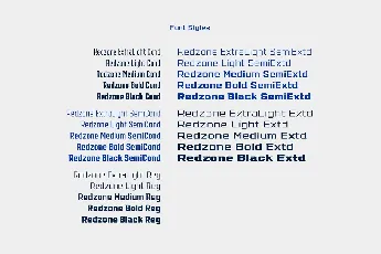 Redzone font