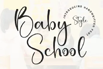 Baby School Script font