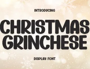 Christmas Grinchese font