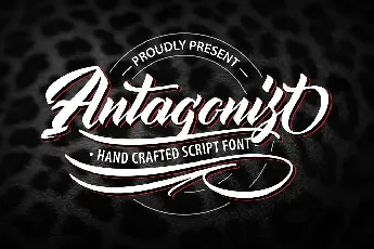 Antagonist Hand Crafted Script font