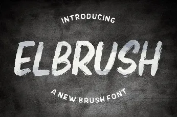 Elbrush font