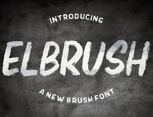 Elbrush font