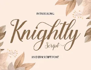 Knightly Script font