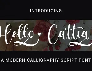 Hello Cattia Demo font