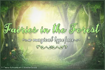 Fairies in the Forest font