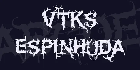 Vtks espinhuda font