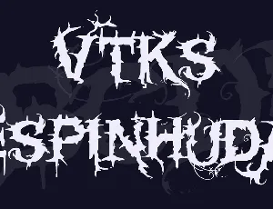 Vtks espinhuda font