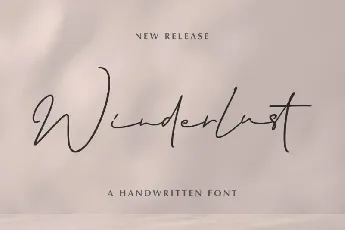 Winderlust font