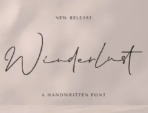 Winderlust font